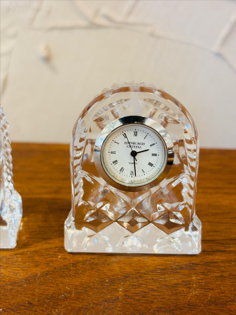 Edinburgh 빈티지 크리스탈 탁상시계 3--5