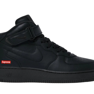 나이키 슈프림 에어포스1 미드 블랙 270 새상품 이미지