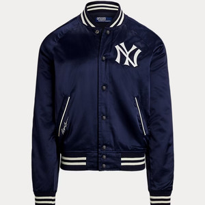 [새상품/M] 폴로 x MLB 뉴욕 양키스 바시티 새틴 자켓 팝니다.