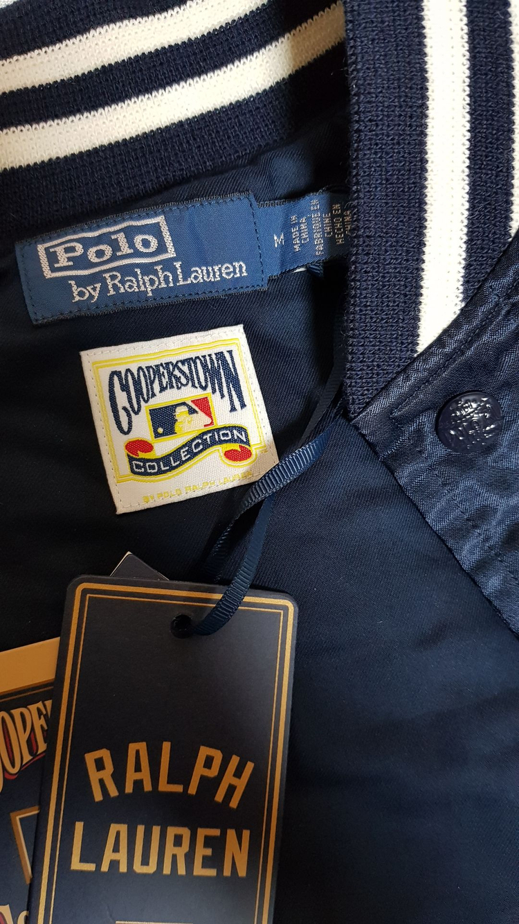 [새상품/M] 폴로 x MLB 뉴욕 양키스 바시티 새틴 자켓 팝니다.--4