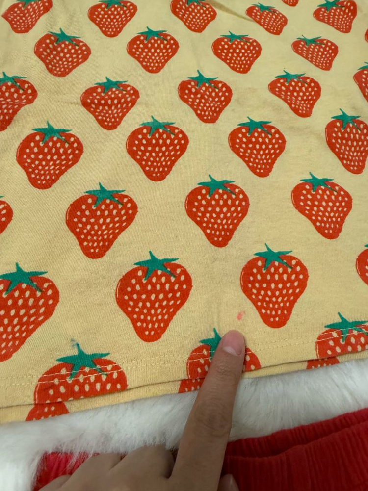 보보쇼즈 딸기나시 18-24m, 딸기범벅티 24-36m 일괄 (오염있음)--7