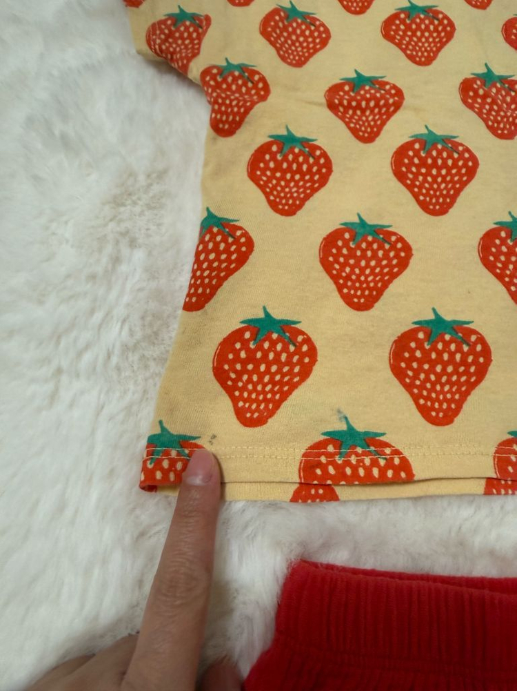 보보쇼즈 딸기나시 18-24m, 딸기범벅티 24-36m 일괄 (오염있음)--8