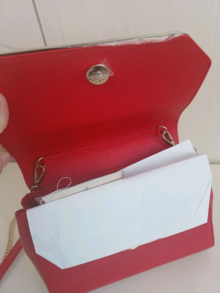 제이에스티나 골드체인 크로스백 (새것)--4