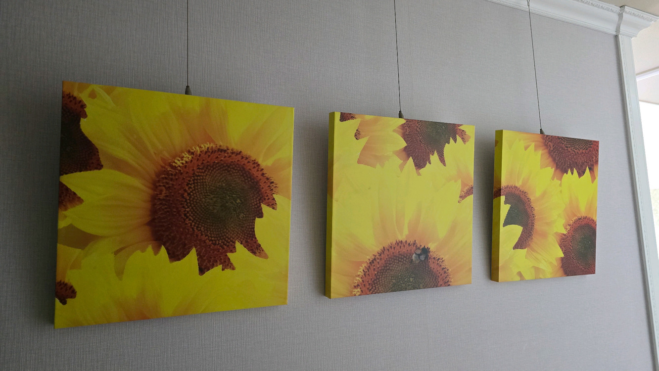 해바라기 3단 액자--1