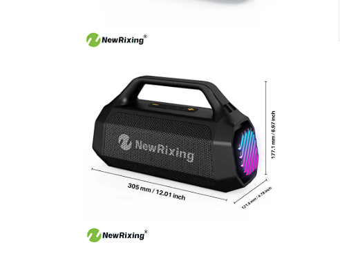 (새상품)50W 무선 스피커 블루투스 rgb조명 충전식 라디오--1