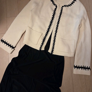 마쥬 maje 아이보리 니트 자켓