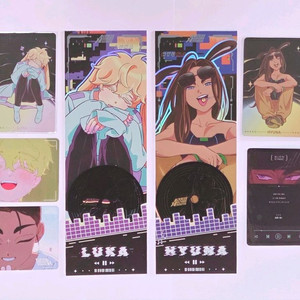 7개일괄 에이스테 루카 현아 바니스테 토끼 포카 홀로그램 티켓 특전 투명 포토카드 레코드판 이미지