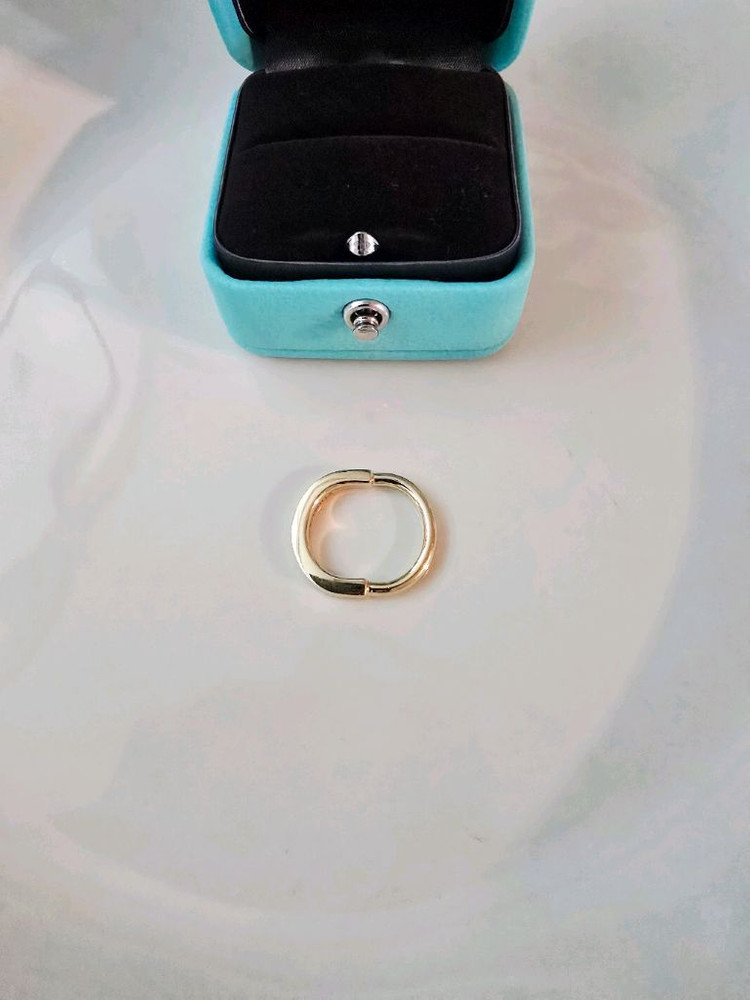 (설 특가 110만원 → 98만원) 티파니앤코 락 링 반지 18k 옐로골드 (국내 정품) Tiffany & Co.--1