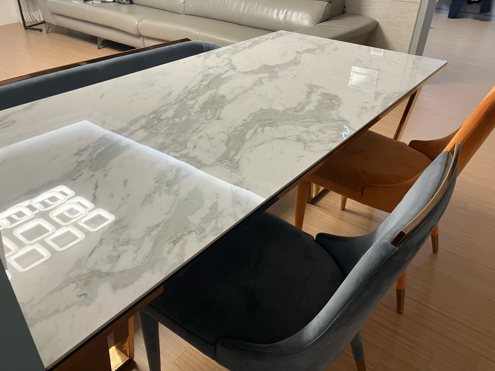대리석 식탁/식탁의자--1