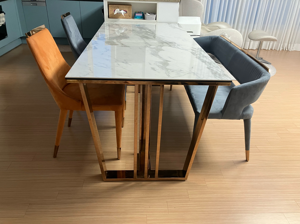 대리석 식탁/식탁의자--2