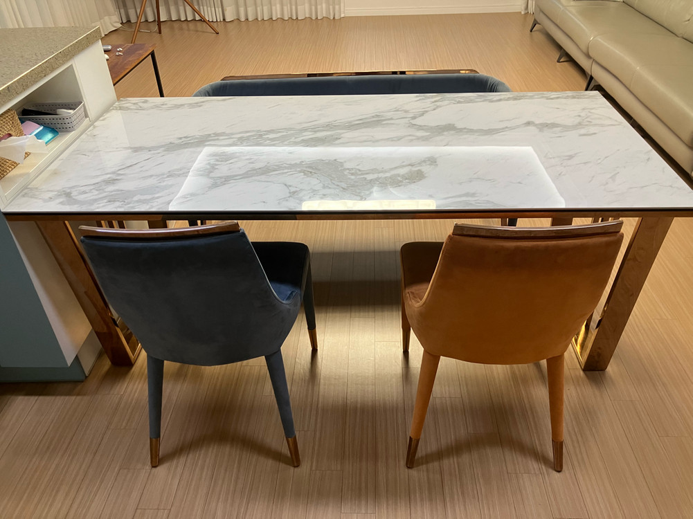 대리석 식탁/식탁의자--5