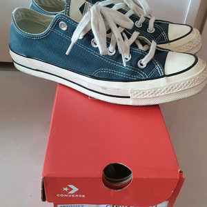 3번착용/컨버스 척 70 로우 빈티지 캔버스 그린/260mm사이즈