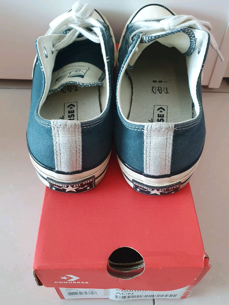 3번착용/컨버스 척 70 로우 빈티지 캔버스 그린/260mm사이즈--2