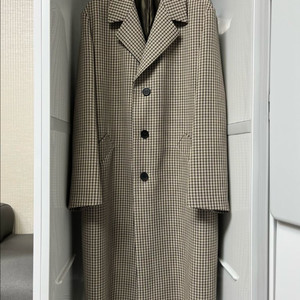 솔리드옴므 체크 싱글 코트 48사이즈 이미지