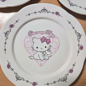 2005년 산리오 챠미키티 헬로키티 케이크 접시