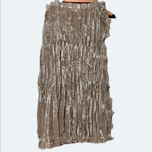 이세이 미야케 Fate (최고급) 벨벳 롱 스커트