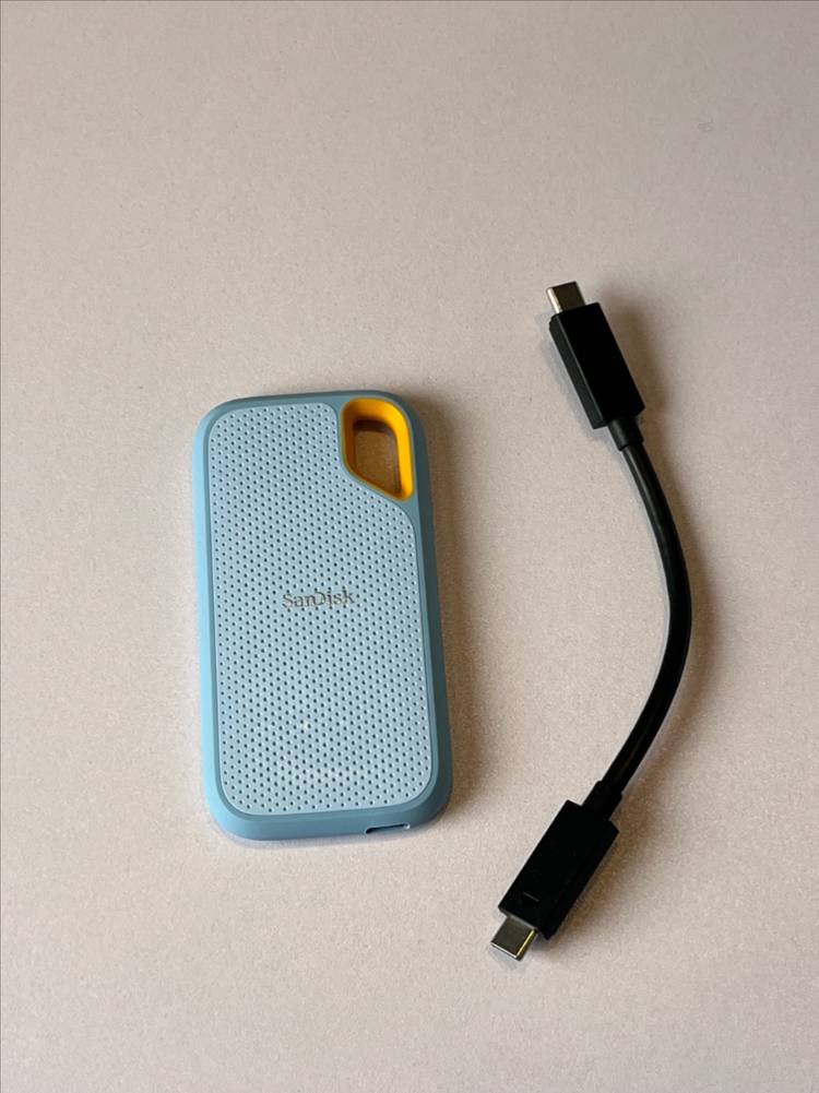 샌디스크 e61 ssd외장하드 1tb 스카이블루 팝니다--2