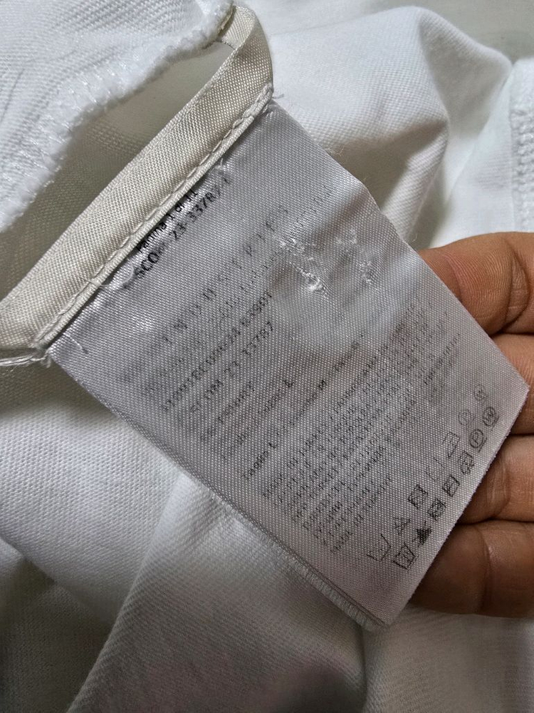 몽클레어 넥 로고 레터링 반팔티셔츠 L 정품 운포--8