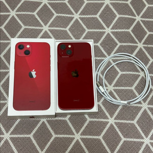 (미니x)아이폰13 레드 128 배터리100 팝니다