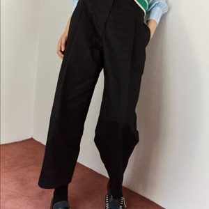 에디션비 와이드 치노 팬츠 새상품 블랙 면바지 이미지