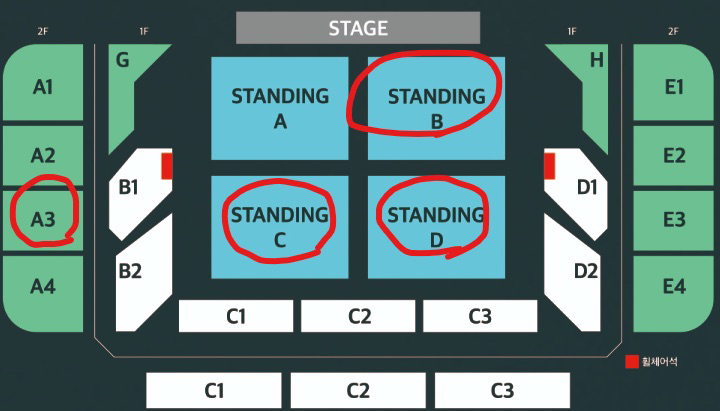 <최저가> Wave to Earth 서울 03.01 일 스탠딩, 지정석 통로 명당 1~4연석--1