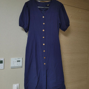 새상품급)VISIT 네이비 반팔 원피스 프리사이즈
