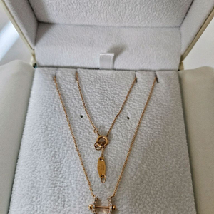 14k스톤헨지 럭키유 목걸이 팔찌셋트