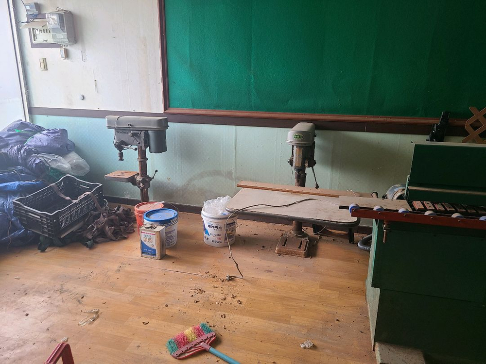 씽크대 제작용 목공기계 세트 이미지