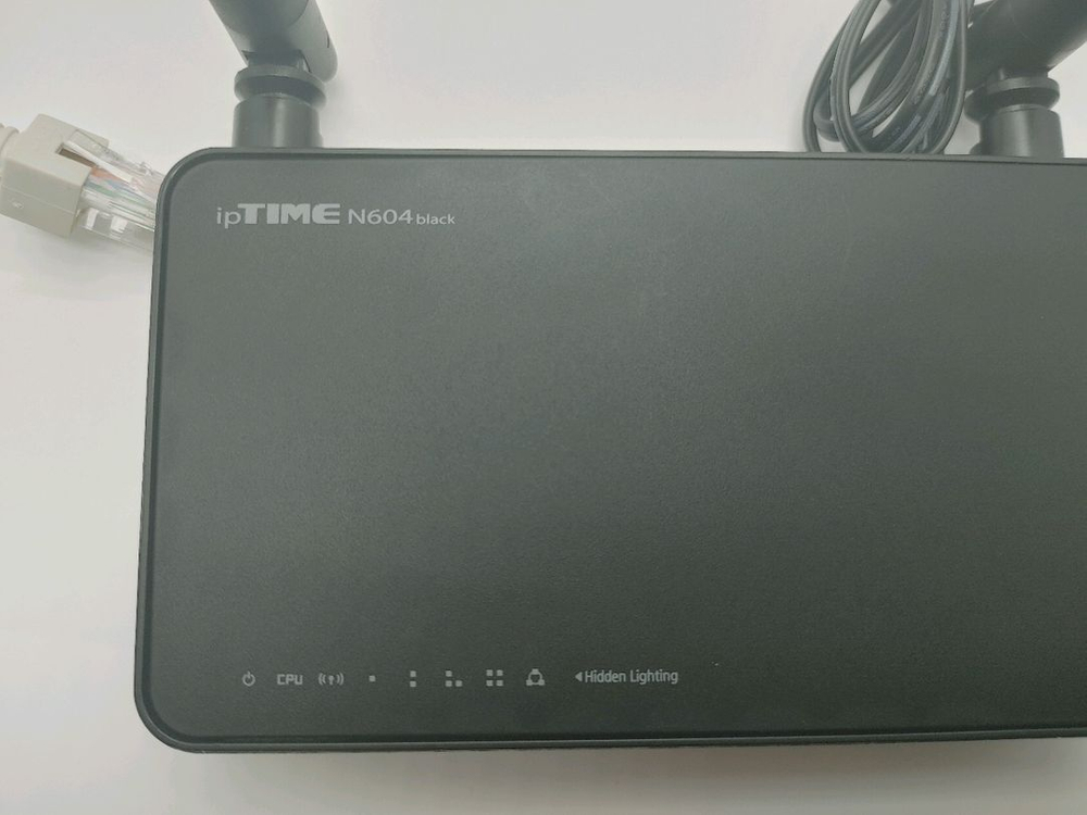 ipTIME N604 Black 유무선 공유기 + 랜선--3
