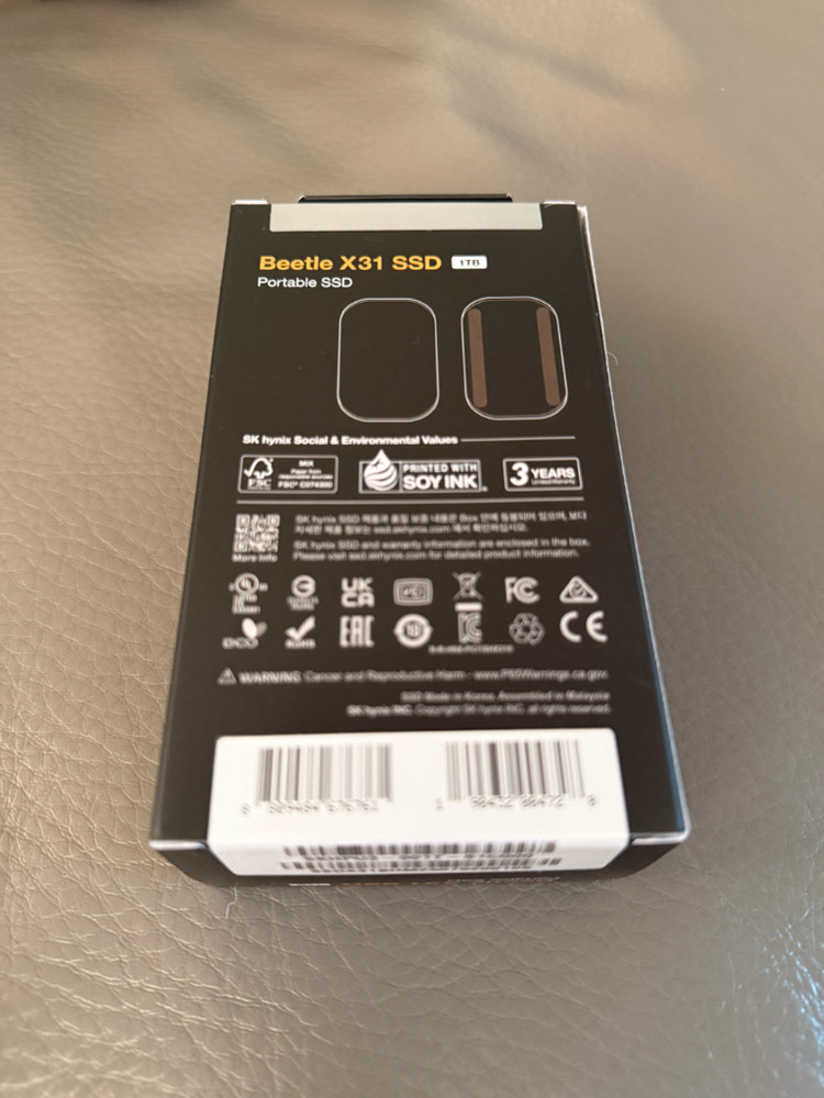 미개봉 SK하이닉스 Beetle X31 SSD 1TB--1