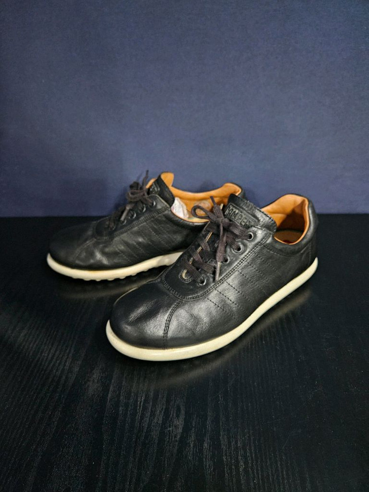 캠퍼 블랙 남성 42 가죽 스니커즈--1