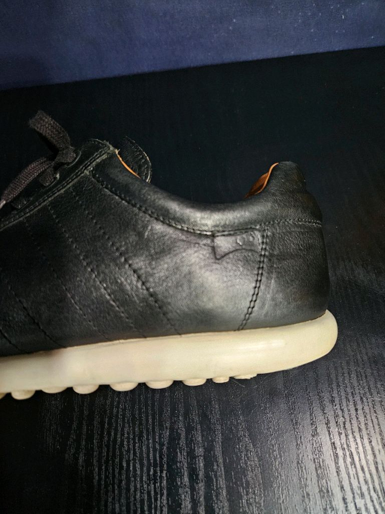 캠퍼 블랙 남성 42 가죽 스니커즈--6