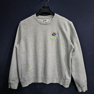 나이키 자수 그레이 남성 100 맨투맨