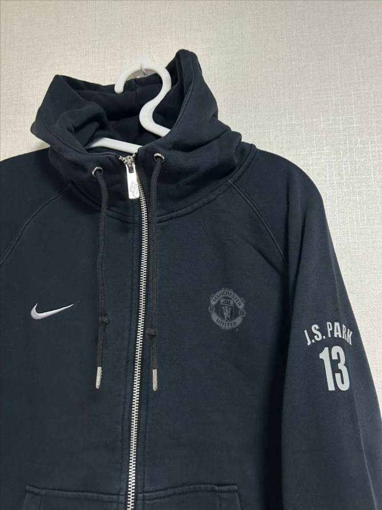 나이키 맨체스터 유나이티드 맨유 박지성 후드집업 블랙 M--5