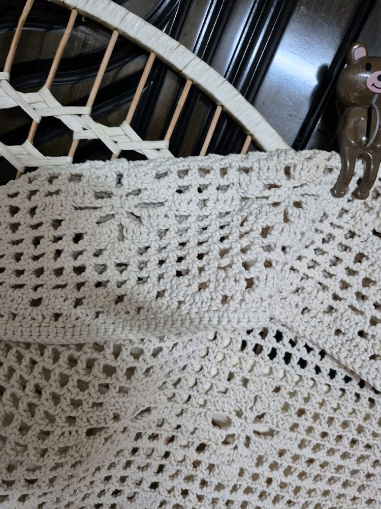 손뜨게 면소재자동차운전석커버프리 이미지