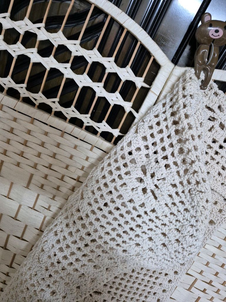 손뜨게 면소재자동차운전석커버프리 이미지