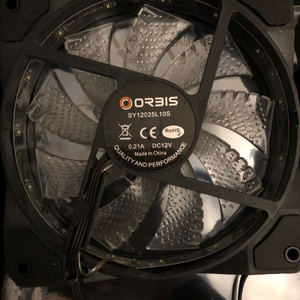 12cm RGB 쿨링팬 2개 세트