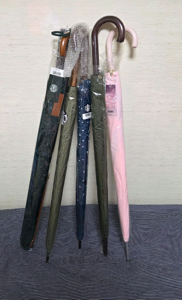 스타벅스 다양한 디자인의 장우산 미사용 새상품 이미지