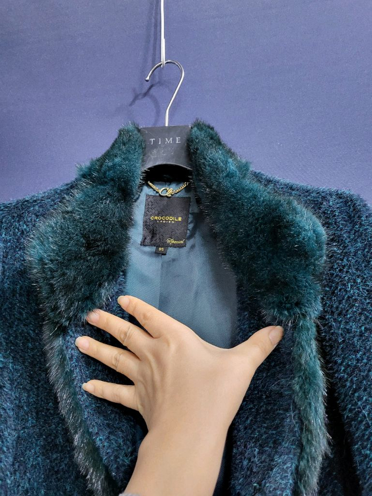 크로커다일 수리알파카 머스카렛 트리밍 자켓--2