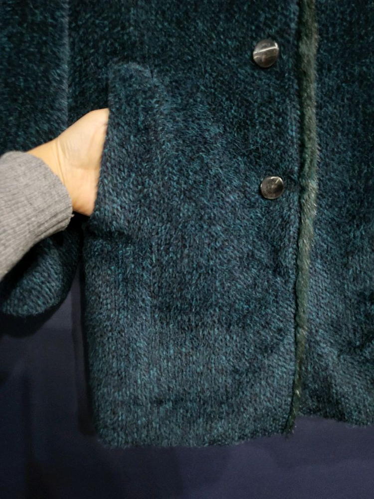 크로커다일 수리알파카 머스카렛 트리밍 자켓--4