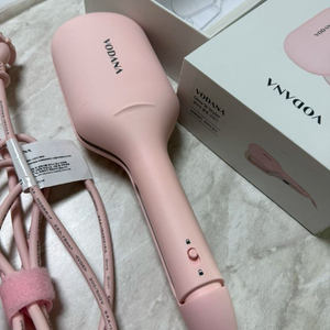 보다나 글로우 물결 고데기 핑크 40mm