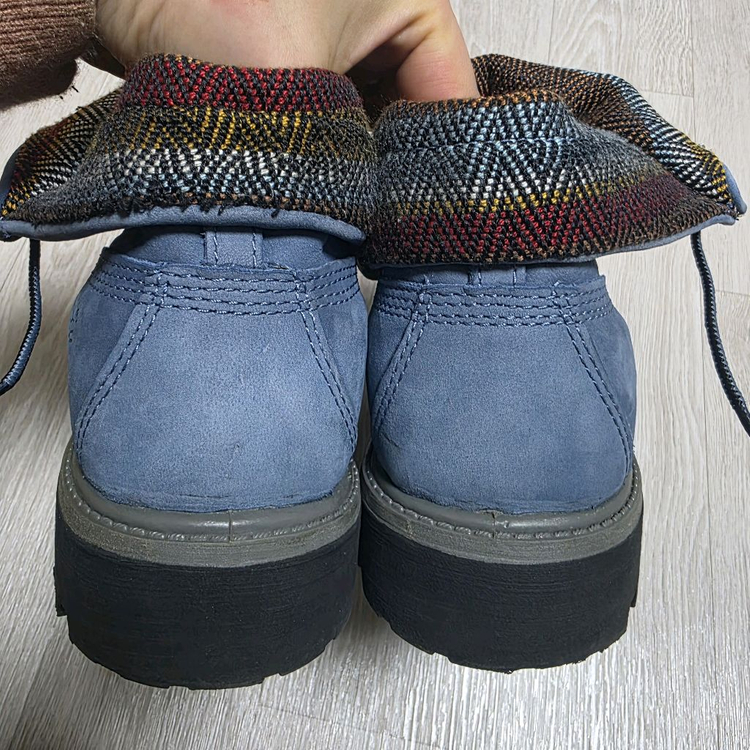 팀버랜드 롤탑 스웨이드 블루 앵클부츠 (255~260)--5