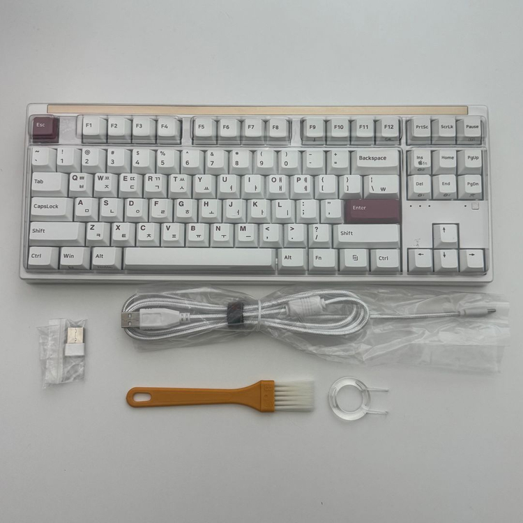 COX CNK87BT PRO LL 화이트 정전용량 무접점 키보드--2