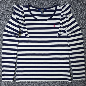 [무료배송][150]폴로 키즈 스트라이프 프릴 긴팔티