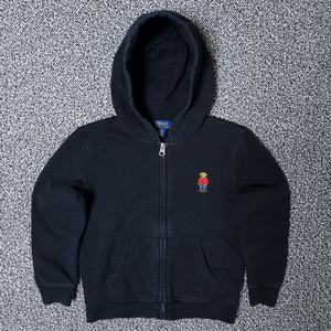 [무료배송][120]폴로 키즈 테디베어 기모 후드 집업