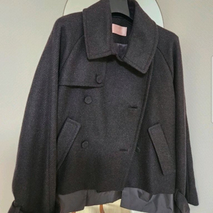 LEBEIGE 르베이지 울 알파카 자켓 반코트