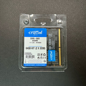마이크론 Crucial DDR5 5600 32GB 노트북용 메모리(램)