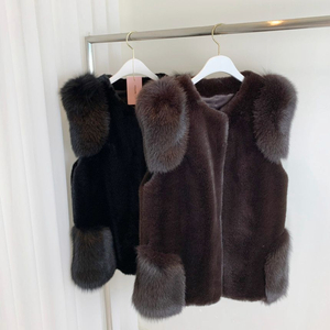 로로 밍크 페이크퍼 베스트