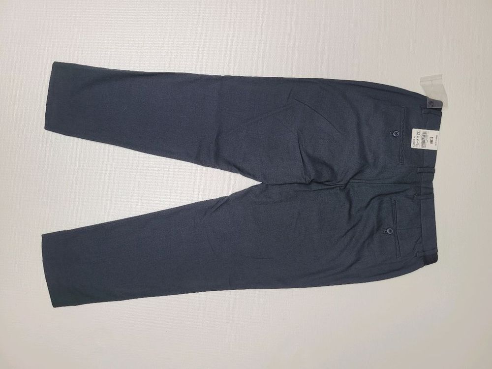 스파오 SPAO 남자 사이드밴딩 슬랙스 32 다크그레이--13