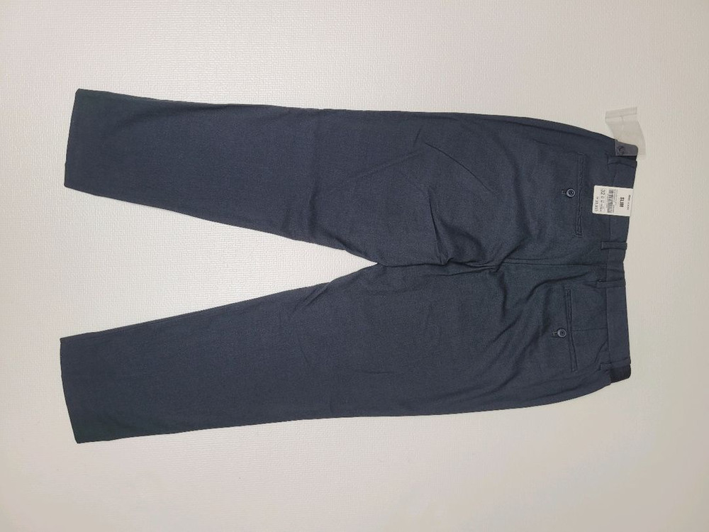 스파오 SPAO 남자 사이드밴딩 슬랙스 32 다크그레이--7